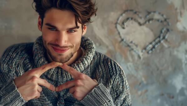 zakochany mężczyzna