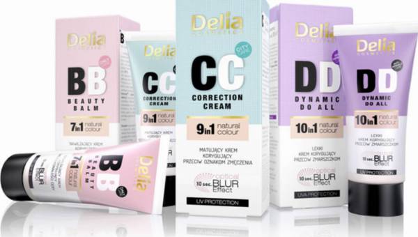 Kremy BB, CC i DD – Nowości Delia Cosmetics