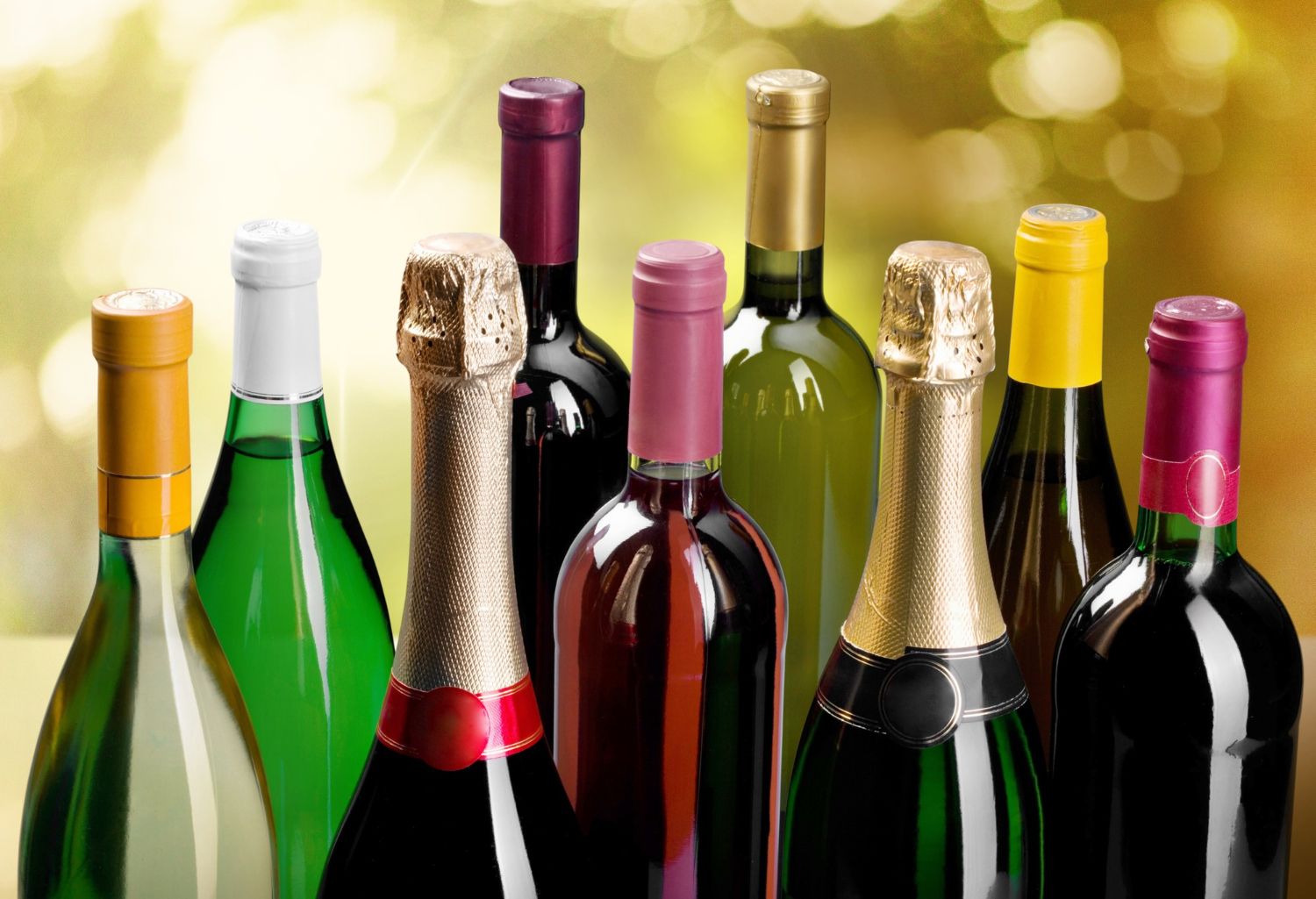 Butelki wina