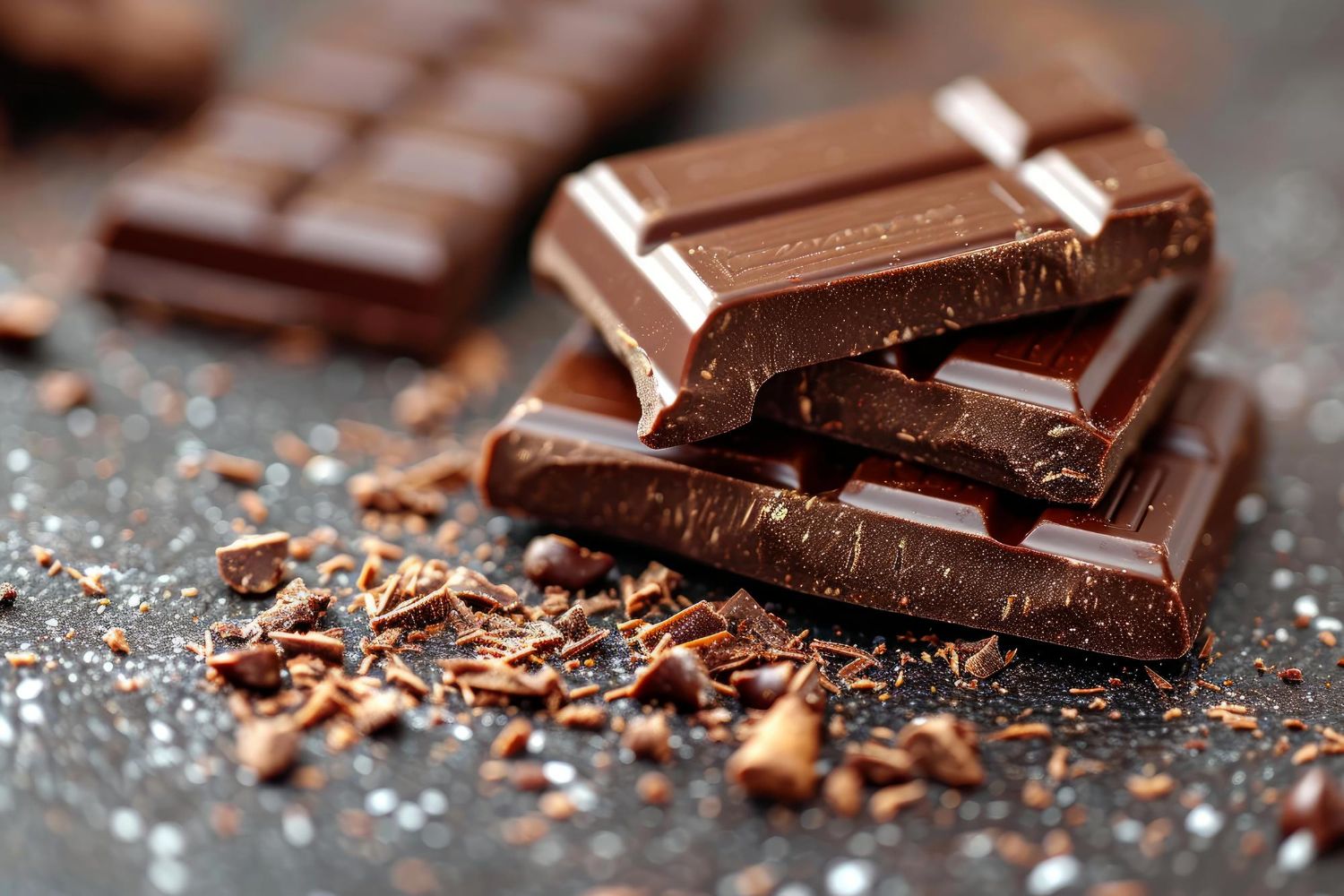 Pęknięte tekstury tabliczki czekoladowej