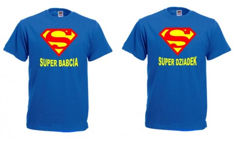 4. Koszulki Super Babcia i Super Dziadek