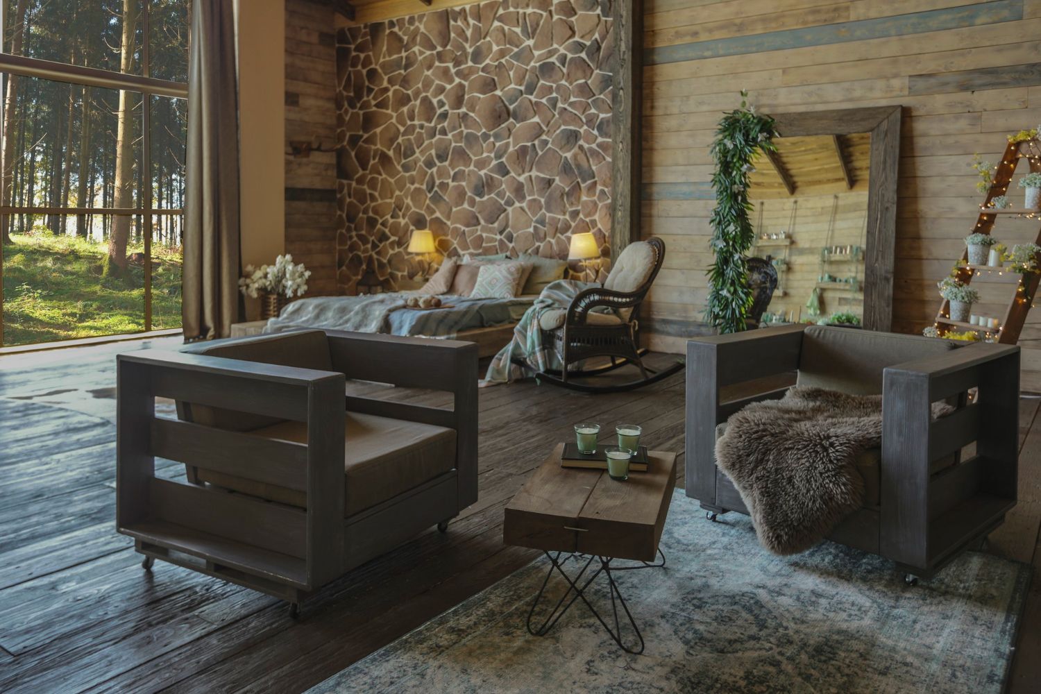 wnętrze w stylu Aspen