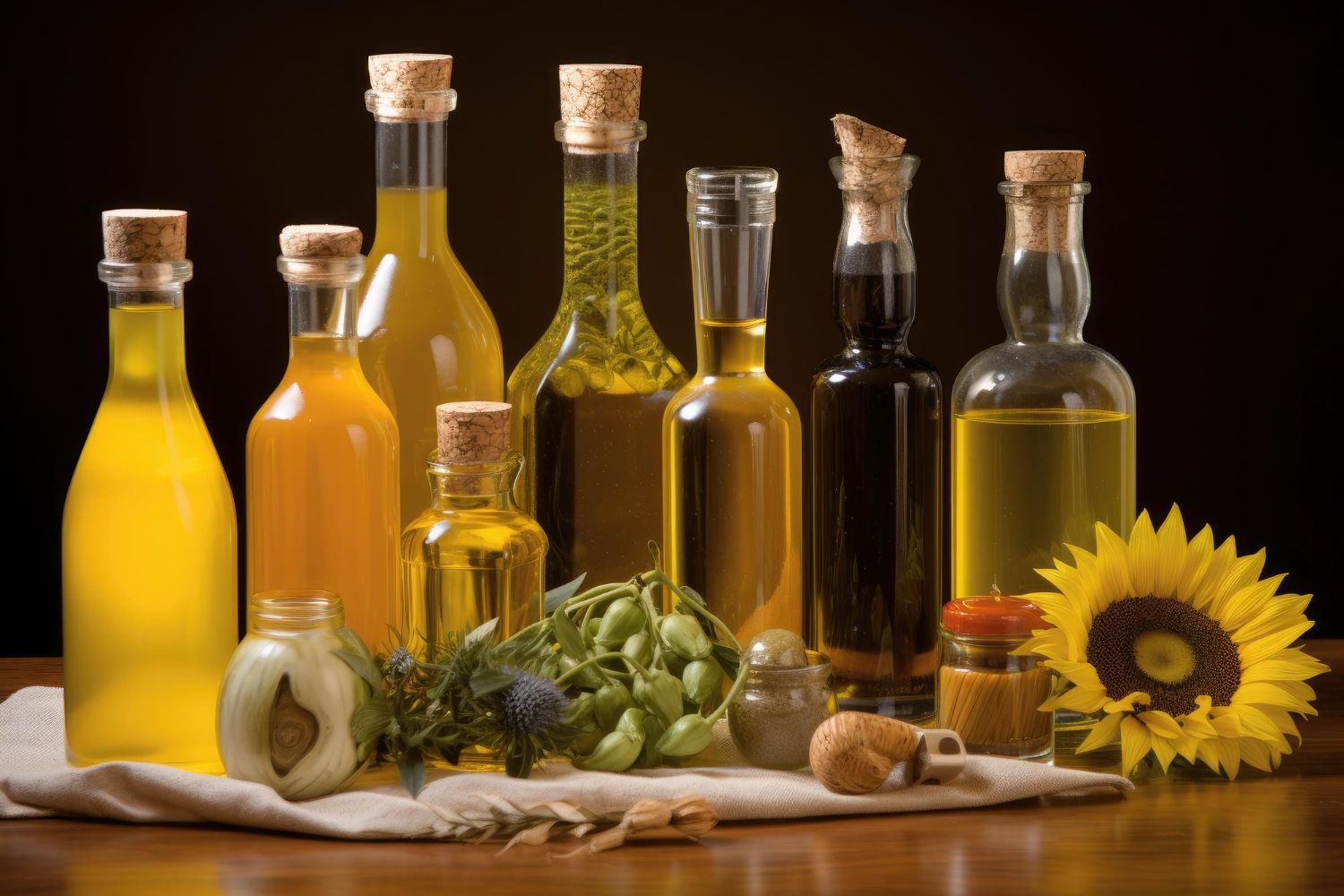 różne oleje