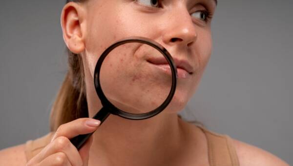 skóra z trądzikiem