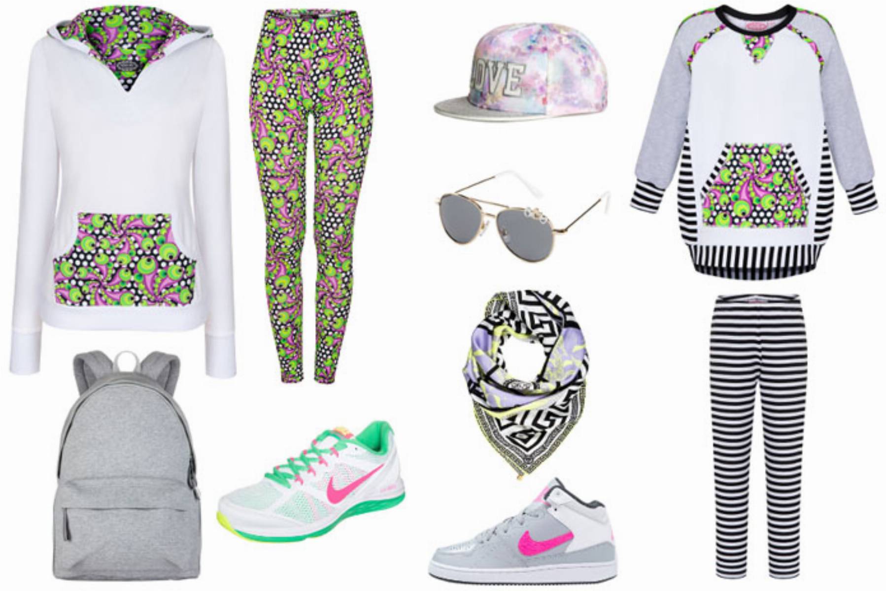 Stylizacje dla mamy i córki - Na rower i plac zabaw