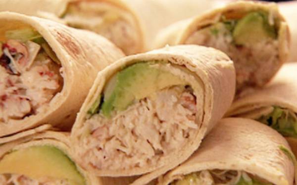 Wrapy tuńczykowe i krabowe