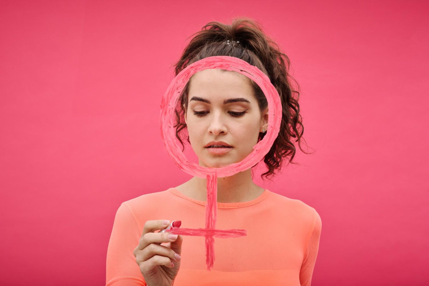 kobieta i znak venus