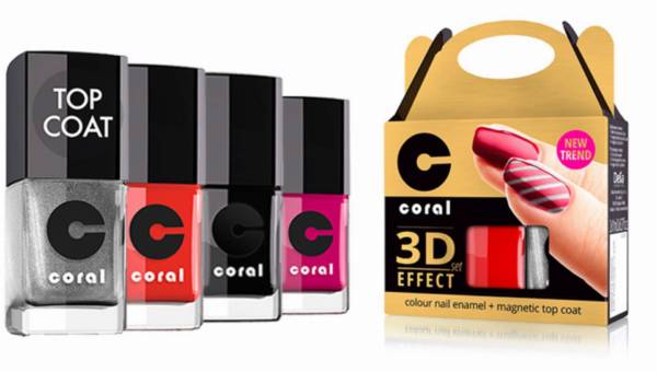 Magnetyczny manicure CORAL 3D Effect od Delia Cosmetics