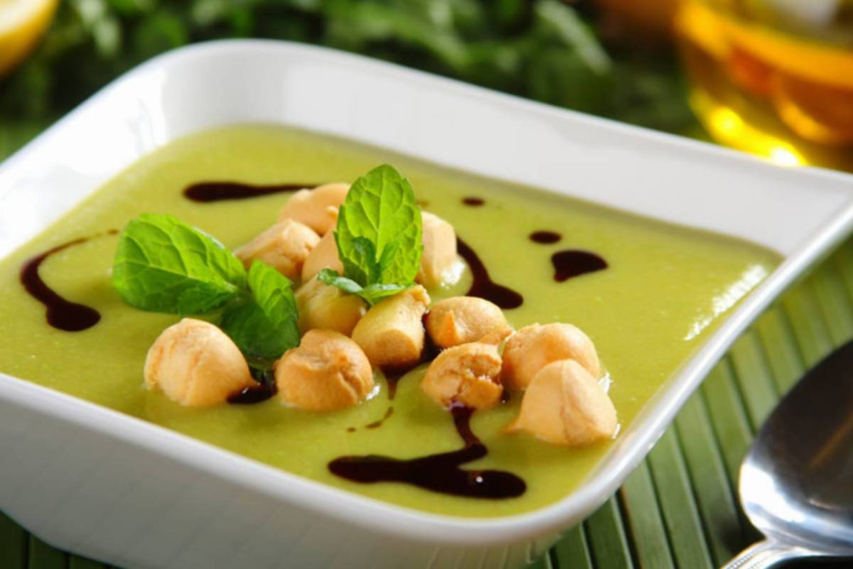 Zupa krem z zielonego groszku