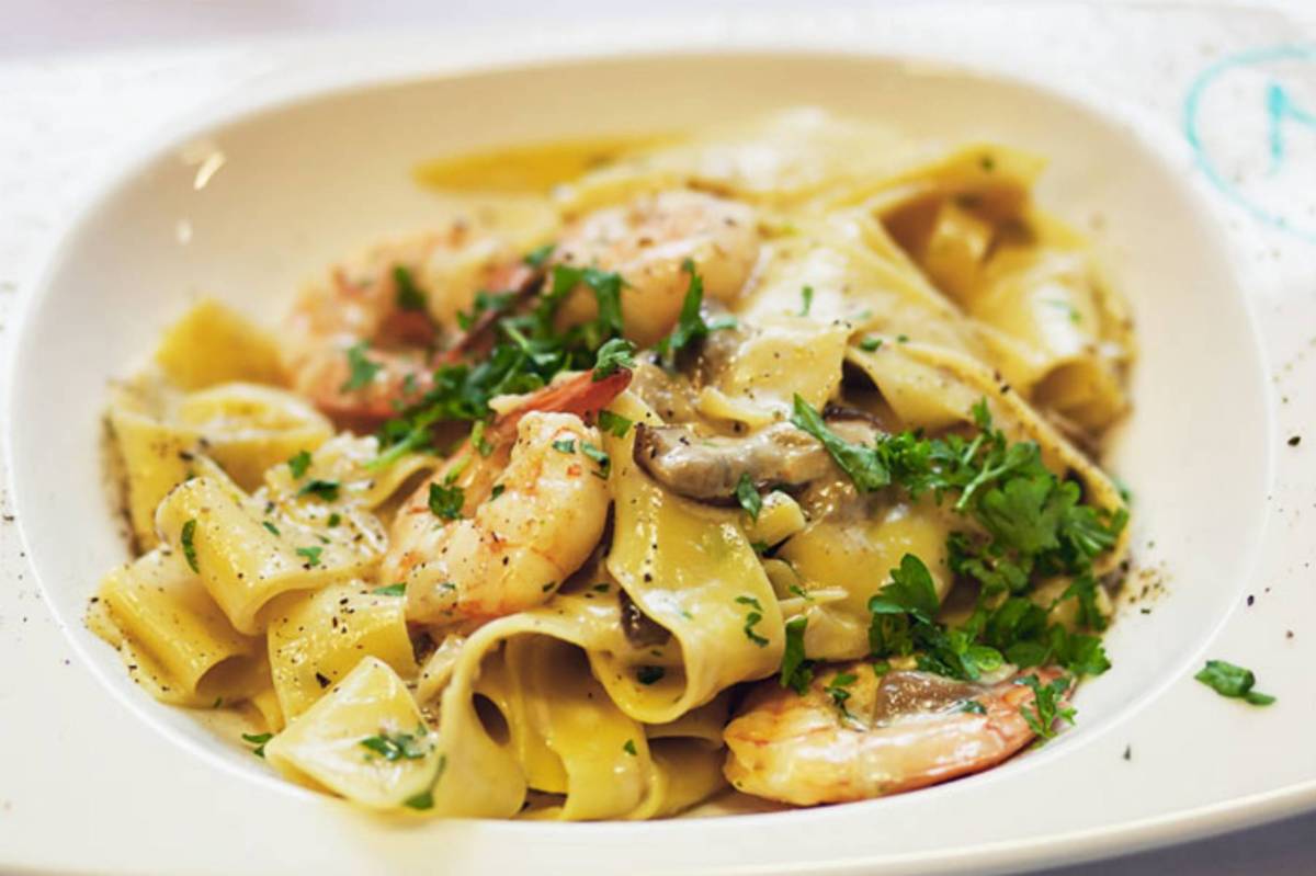 papardelle_krewetki_borowiki