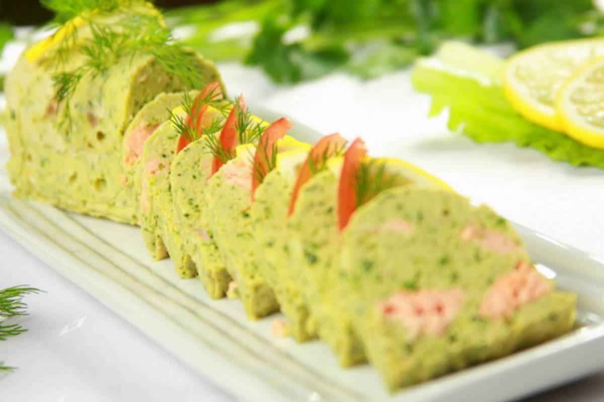 Pasztet z łososia i szpinaku