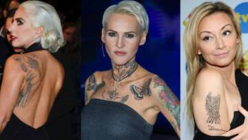 Tatuaże damskie - Lady Gaga, Agnieszka Chylińska, Martyna Wojciechowska
