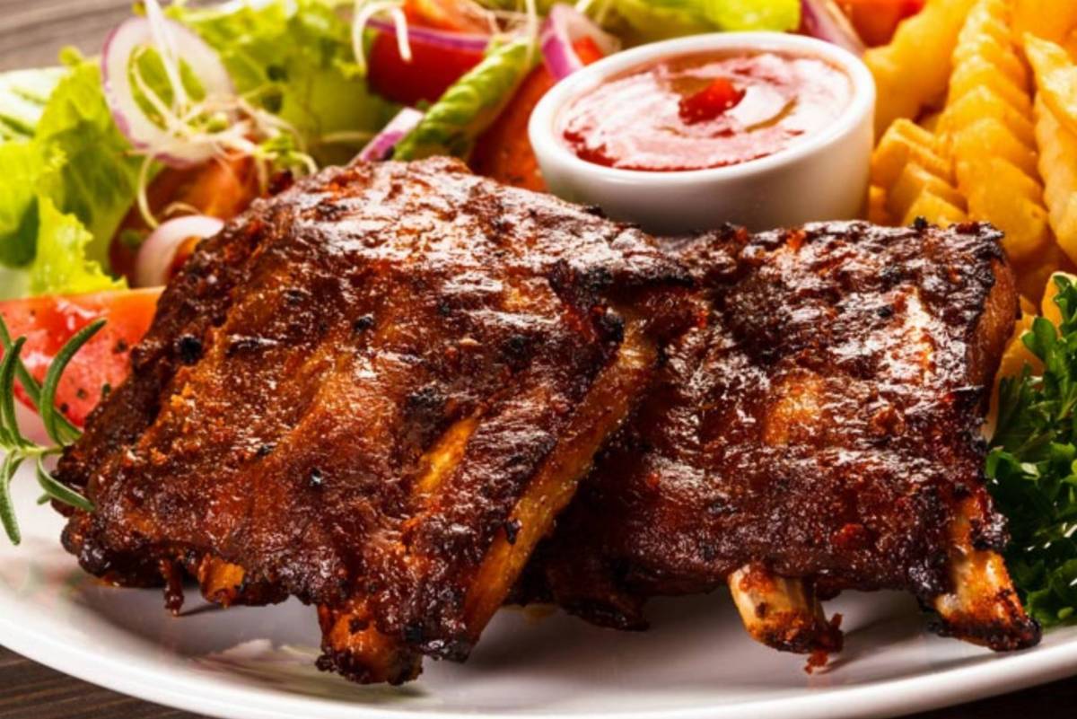 Żeberka z grilla na ostro