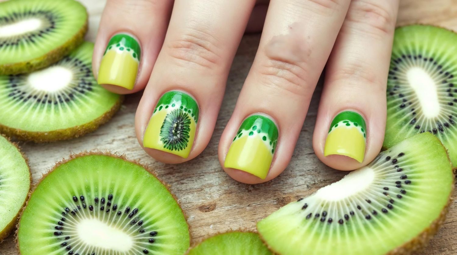 owocowe paznokcie kiwi