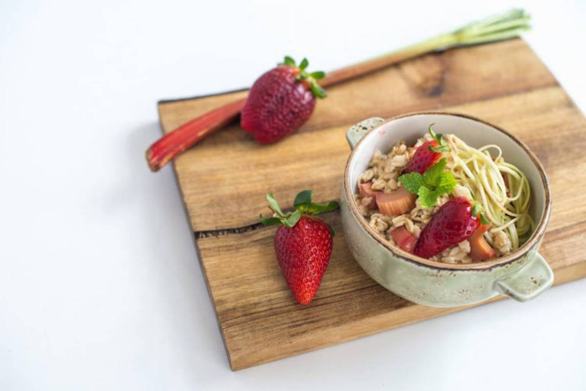 Owsianka z truskawkami