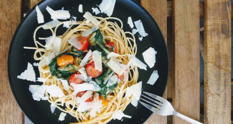 Makaron ze szpinakiem przepis