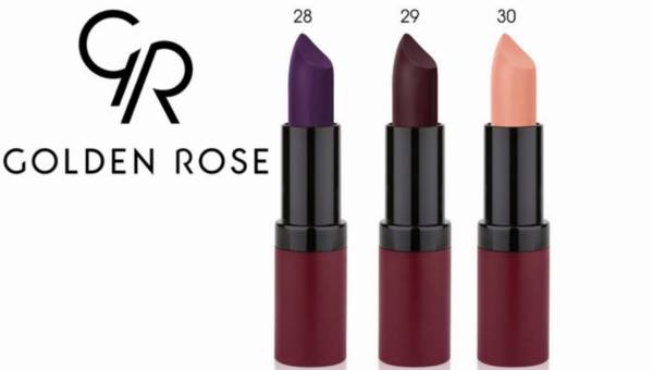 Golden Rose – nowe kolory pomadek Velvet Matte Lipstick na lato