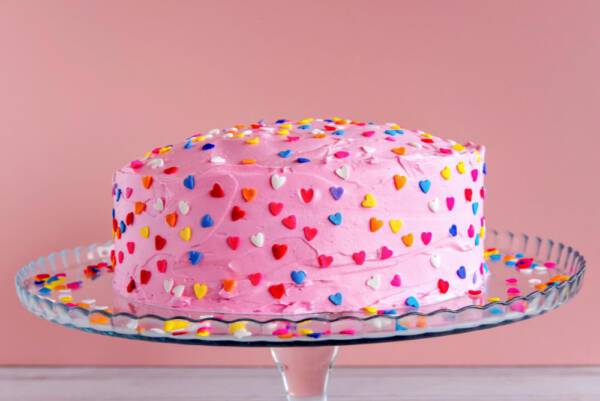 простое украшение торта - разноцветная посыпка для торта