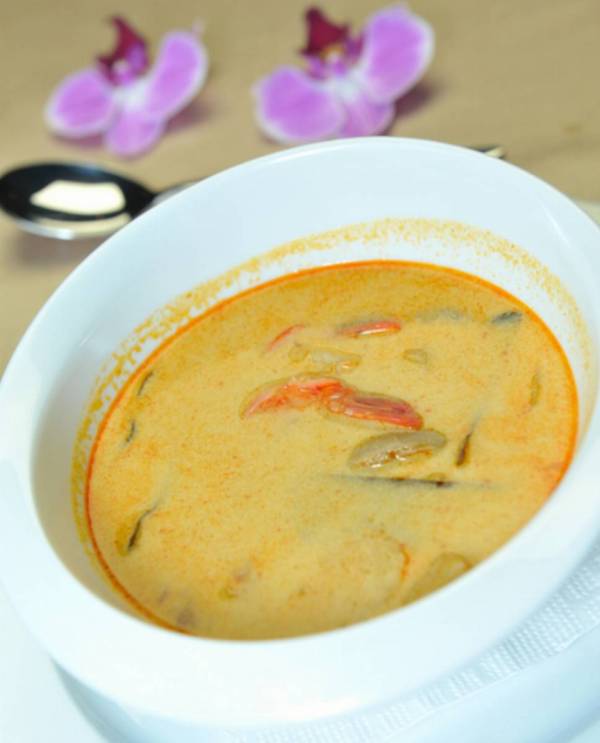 Thai soup with coconut milk