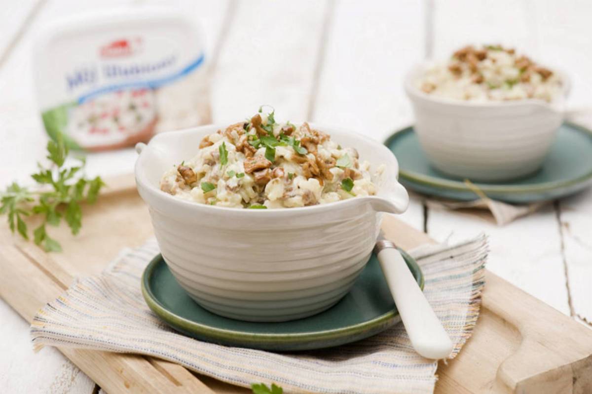 Dla wegetarian: Kremowe risotto z grzybami