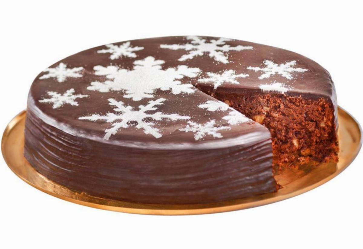 Łatwe świąteczne Ciasto podwójnie czekoladowe