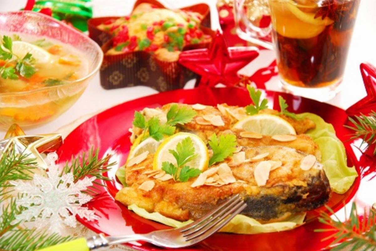 Karp smażony w migdałowej panierce