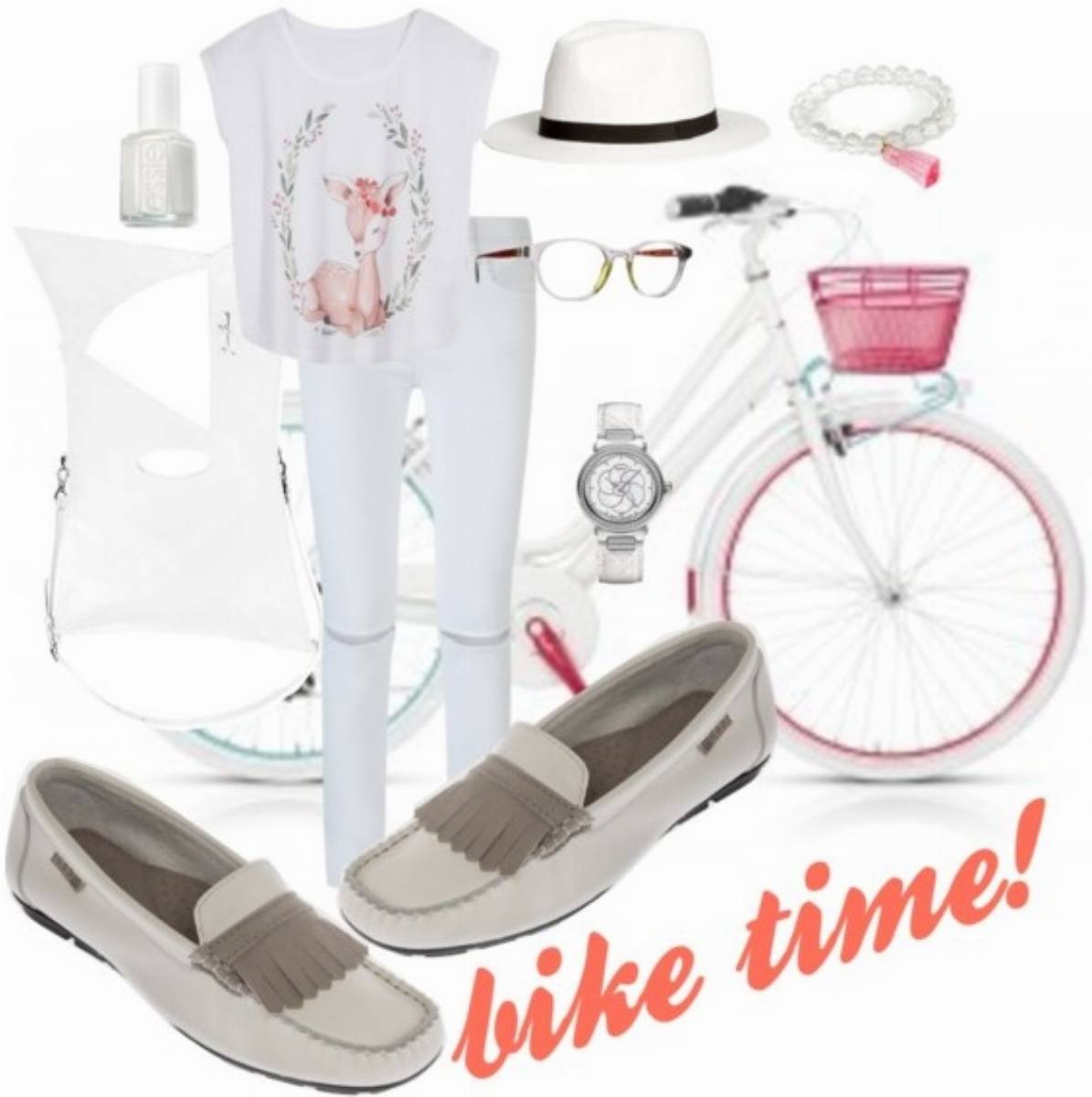 Modne stylizacje wiosna 2016 w kolorze białym 1