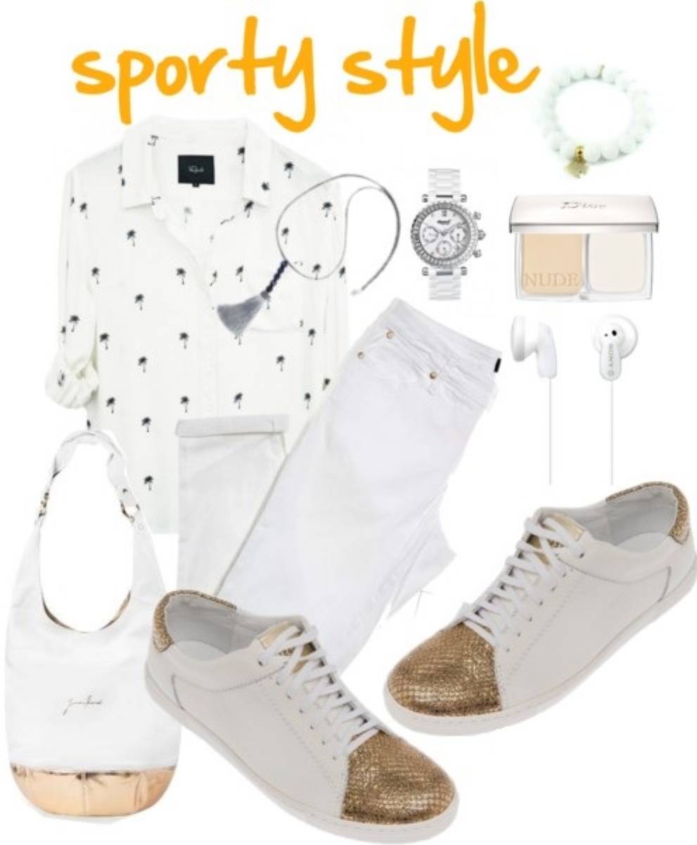 Modne stylizacje wiosna 2016 w kolorze białym 5