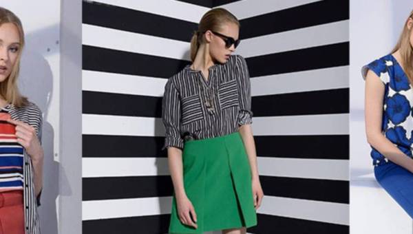 Linia Geometric stripes w kolekcji Top Secret wiosna 2016