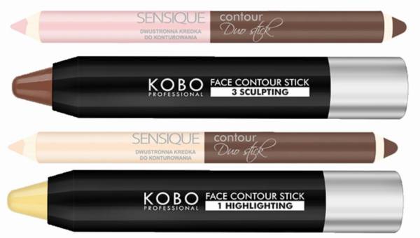 Kredki do konturowania KOBO Professional i Sensique