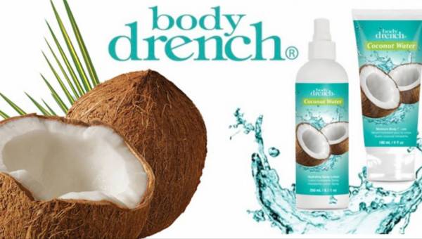 Woda kokosowa w kosmetykach z serii BODY DRENCH COCONUT WATER
