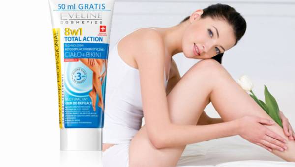 Multifunkcyjny Krem do Depilacji Ciało + Bikini z serii TOTAL ACTION Eveline Cosmetics