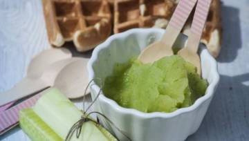 Domowe lody dla dorosłych: Granita ogórkowa z Mojito