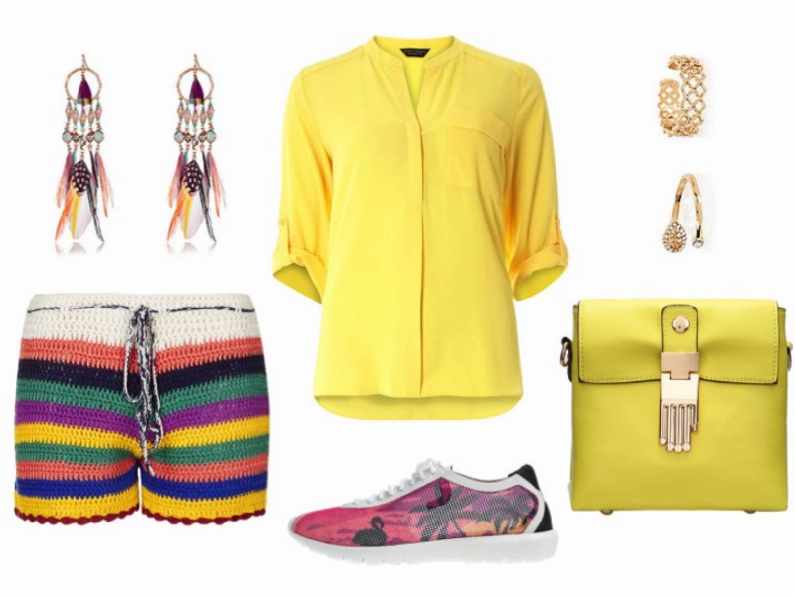 Stylizacje modowe w paski