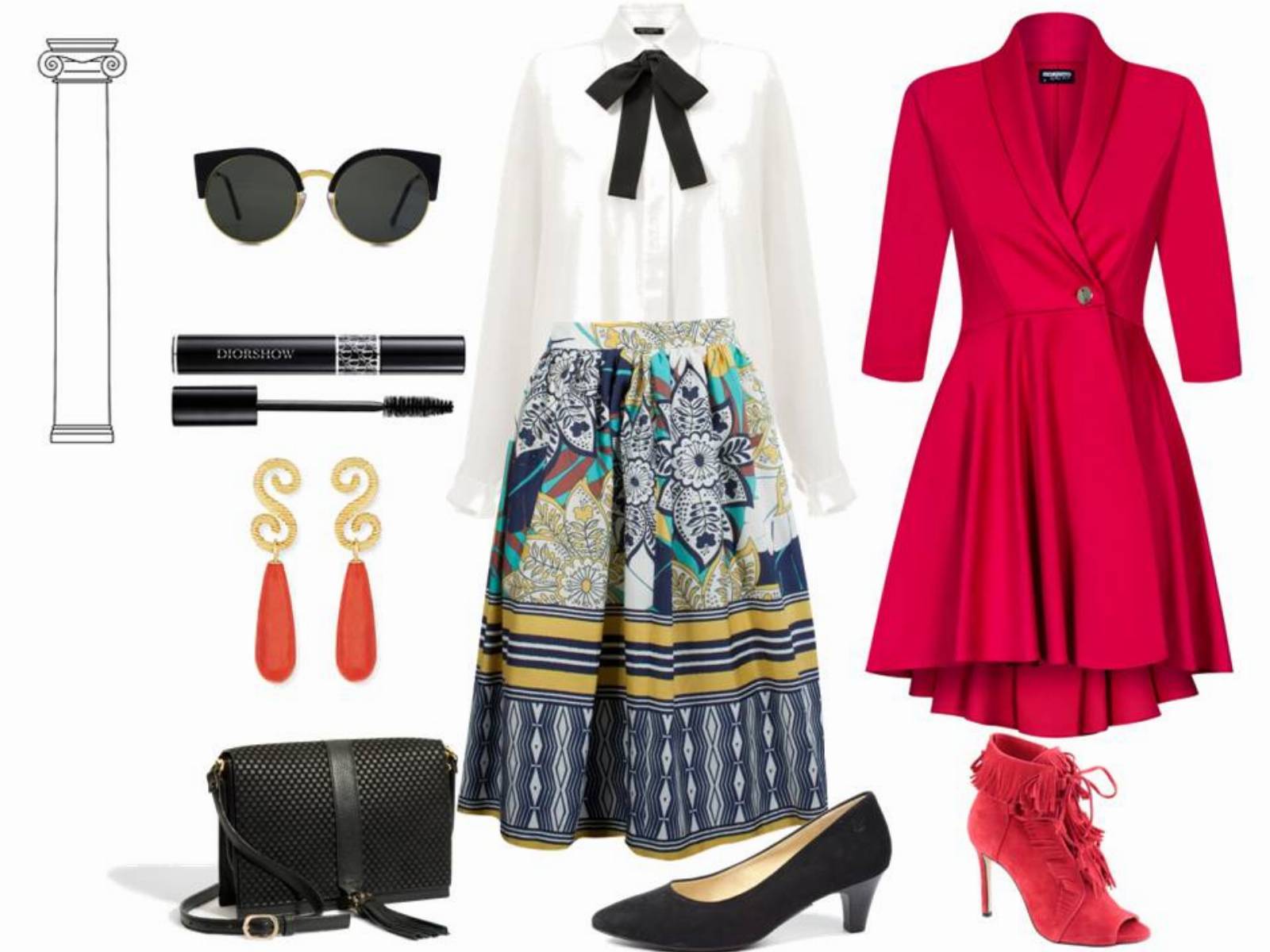 ubrania dla typu sylwetki kolumna