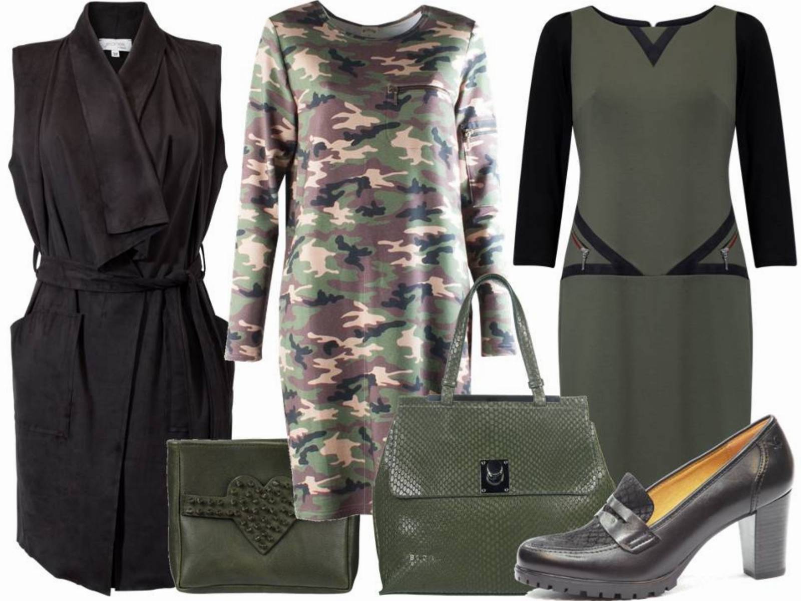 modne stylizacje jesień 2016 khaki 5