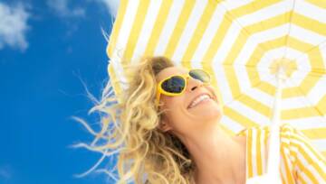 Piękna kobieta na wakacjach