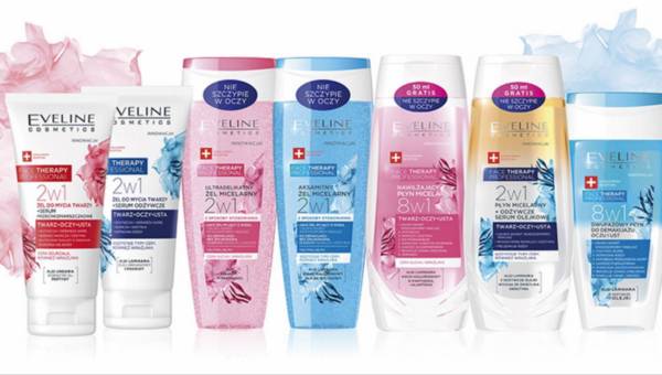 Kosmetyki do demakijażu Eveline Cosmetics z serii FACE THERAPY