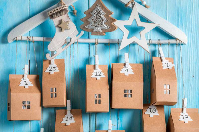 jak zrobić kalendarz adwentowy w amerykańskim stylu