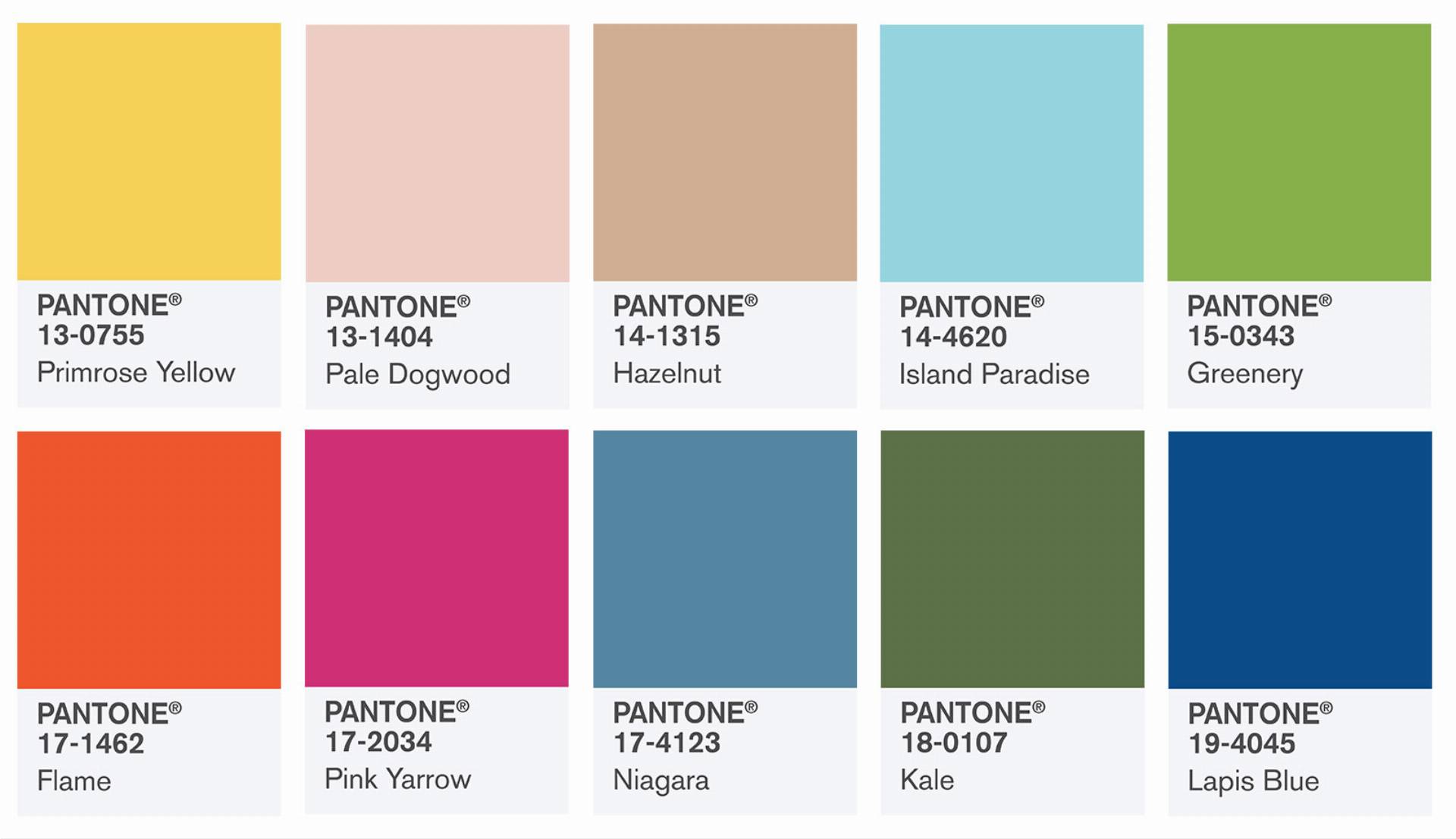 kolory instytutu pantone na wiosnę 2017