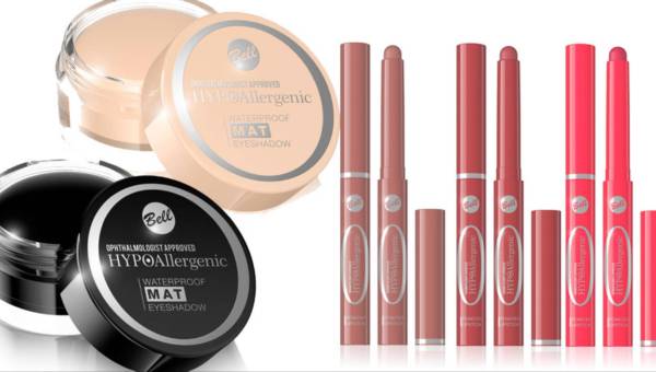 Bell HYPOAllergenic – nowości do makijażu oczu i ust: wodoodporne matowe cienie do powiek i pudrowe pomadki do ust