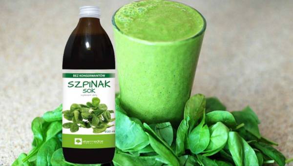Suplement diety – Szpinak sok. Zielona porcja zdrowia!