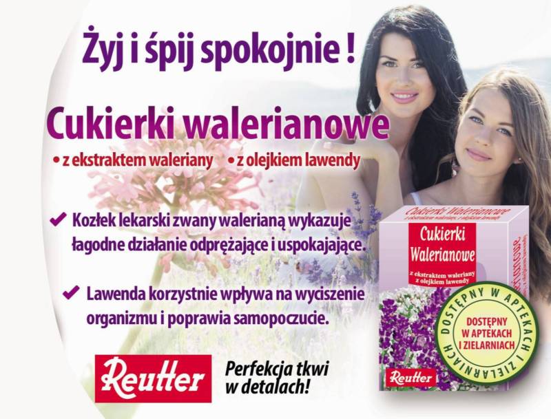 uspokajające cukierki walerianowe Reutter