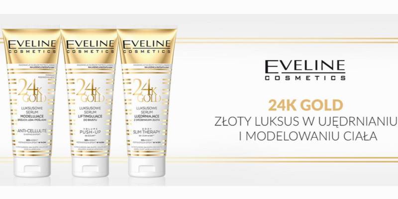 Kosmetyki Eveline Cosmetics z drobinkami złota - KobietaMag.pl