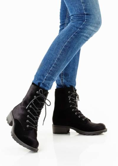 Klasyczne miejskie botki ze sznurowaniem - Rainbow