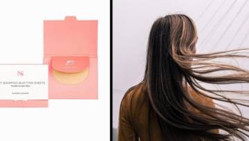 bibułki matujące do włosów - efekt