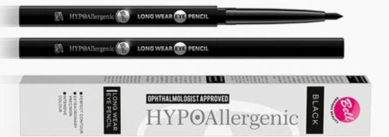 czarna kredka HYPOALLERGENIC Long wear eye-pencil