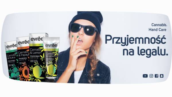 EVRĒE NA LEGALU – Kremy do rąk z olejkiem cannabis