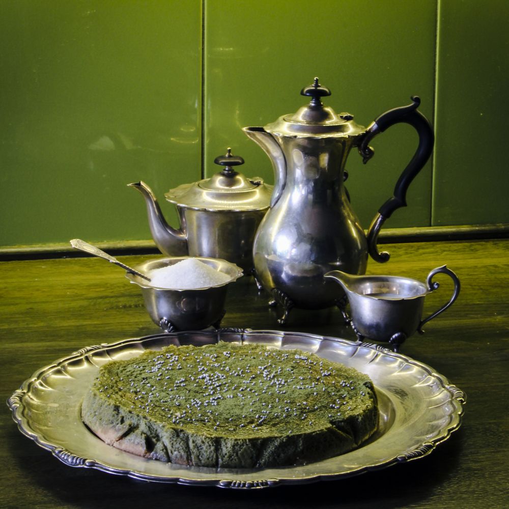 sernik z herbatą matcha