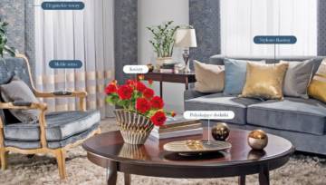 styl luksusowej rezydencji - wyszczególnione elementy